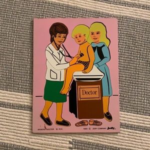 Adorable vintage doctor puzzle by “Judy”